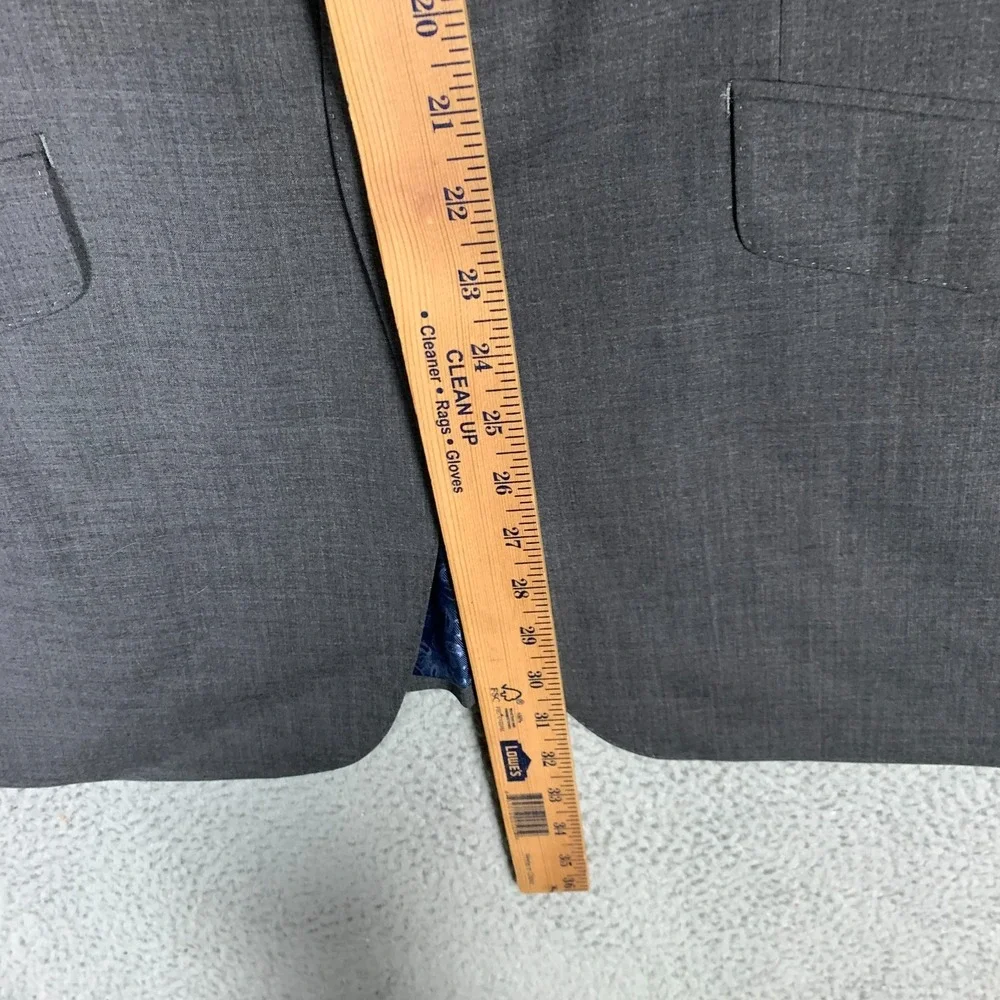 Indochino Blazer Mens Custom 42R Gray‎ Stretch Wool Blend Newbury 56 Suit Jacket